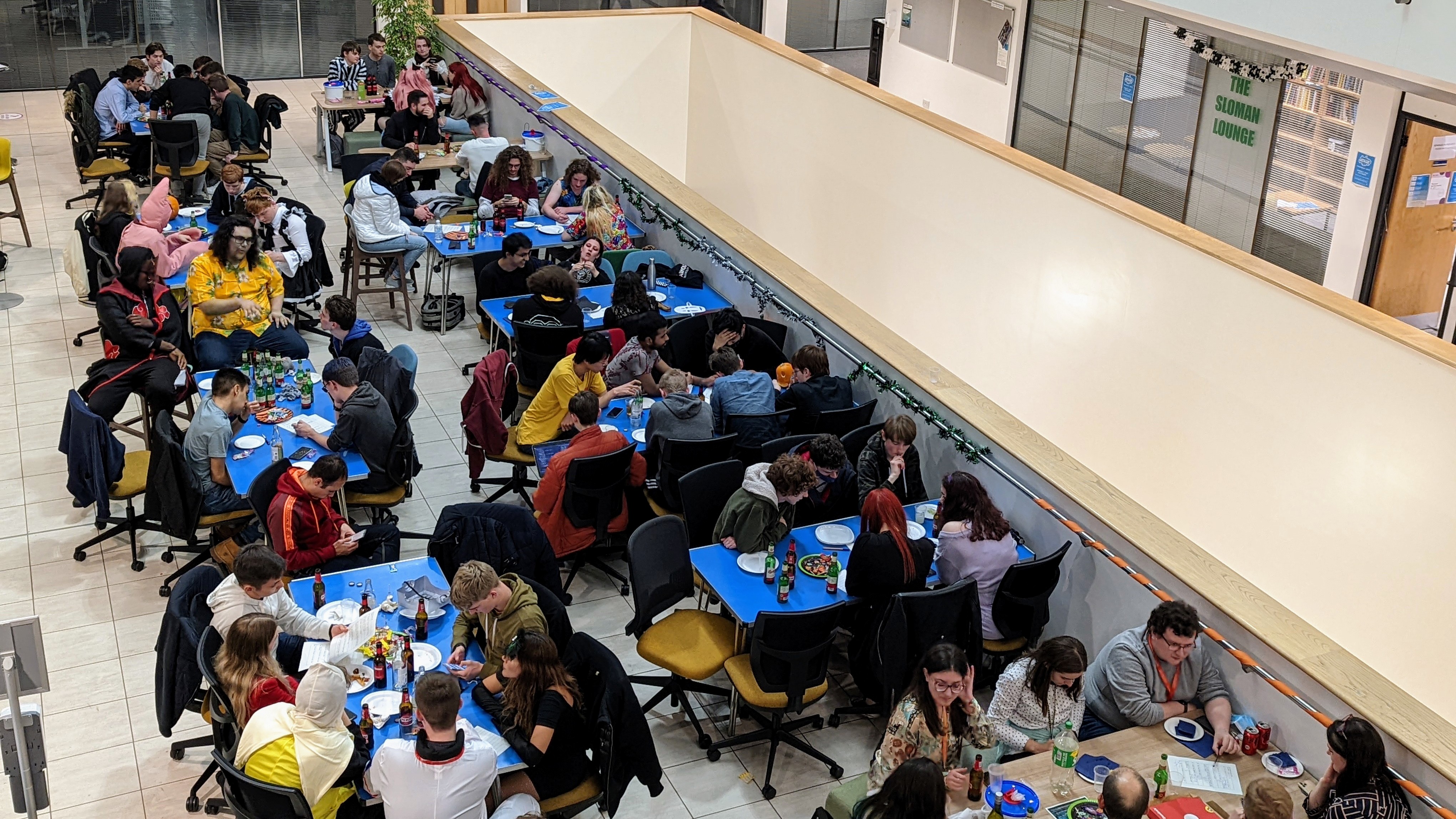 Members of the Computer Science Society together at a quiz event