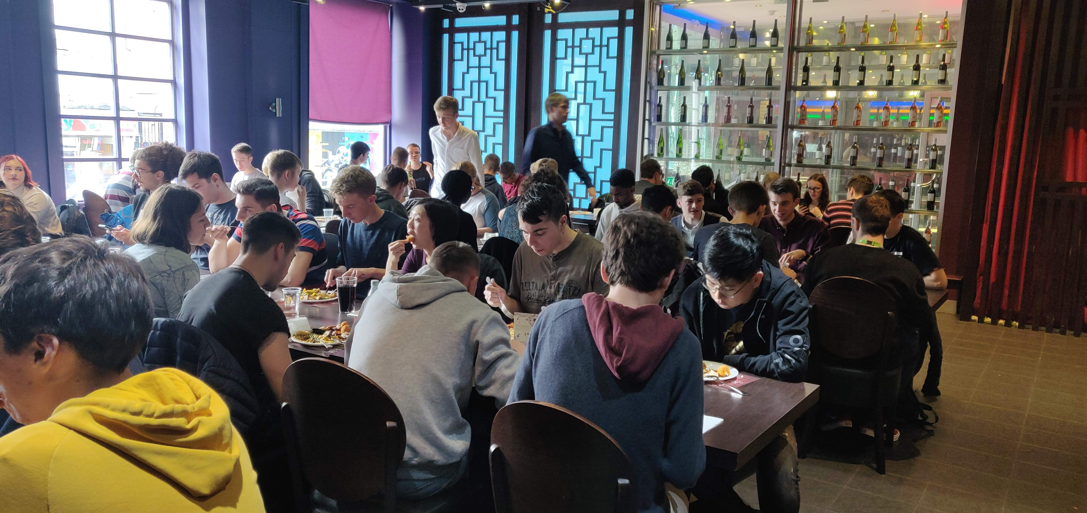 CSS members eating together at Ming Moon
